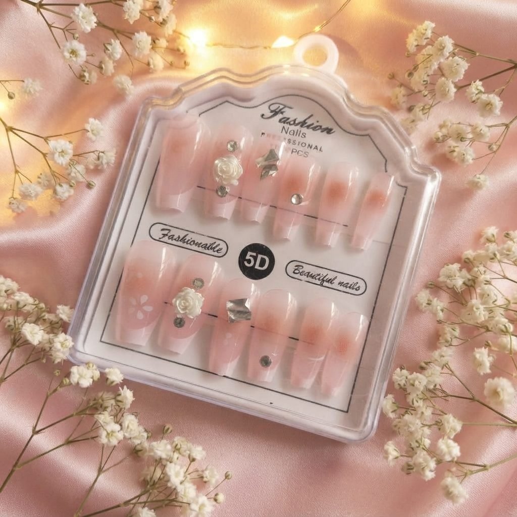 Press-On Nails 5D - 12 Pieces